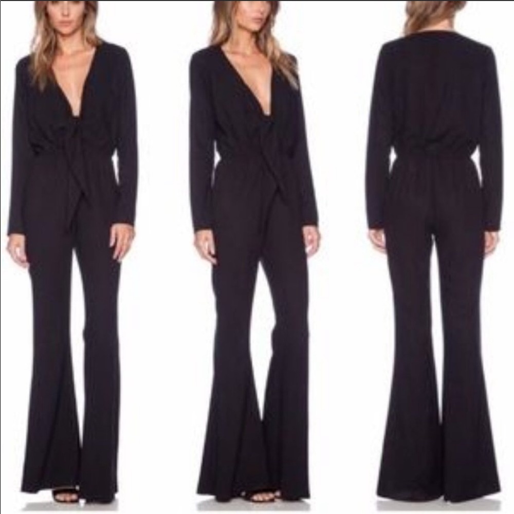 Stone Cold Fox Black Stardust Flared Jumpsuit